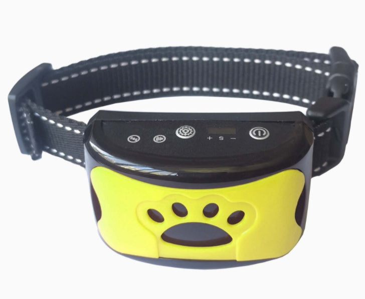 Collier de dressage pour chien, étanche, électrique, télécommande, rechargeable, anti-aboiement, avec son de vibration et de choc
